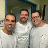 Colegas no Clinical Fellow em NRI, em Limoges. Vladimir Brodesky de Israel e Jorge Murilo Brasil.